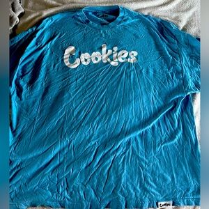 Cookies Tee 4XL Blue and white